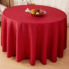 Wholesale hotel meeting wedding banquet household popular jacquard round tablecloth thanksgiving 120 round polyester tablecloth/