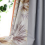 Luxury Leaves Printed Seamless Window Curtain  for Living Room/