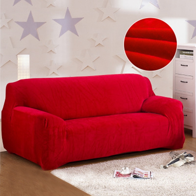 Plush winter thick universal sofa cover all-inclusive fabric sofa non-slip simple modern sofa cover full cover