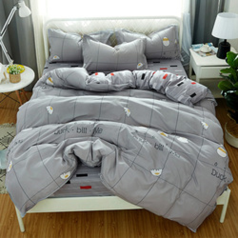 Amazon Hot Sale 4 Piece Suit Bedding Set Baby Bedsheet, Student Dormitory Cartoon Bedding Sets/