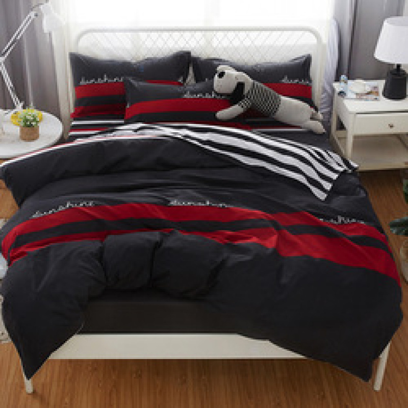 Amazon Hot Sale 4 Piece Suit Bedding Set Baby Bedsheet, Student Dormitory Cartoon Bedding Sets/