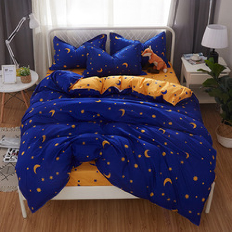 Amazon Hot Sale 4 Piece Suit Bedding Set Baby Bedsheet, Student Dormitory Cartoon Bedding Sets/