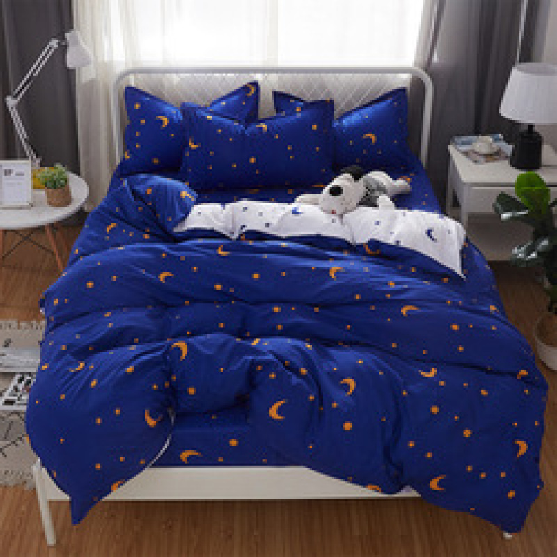 Amazon Hot Sale 4 Piece Suit Bedding Set Baby Bedsheet, Student Dormitory Cartoon Bedding Sets/