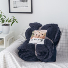Amazon Hot Selling Double-layer Wool Blanket, European Flannel Sherpa Blanket/