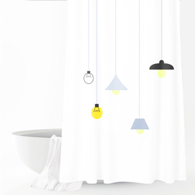 Ensemble de rideau de douche, cloison de toilette, rideau de salle de bain, imperméable, épaississant, anti-moisissure