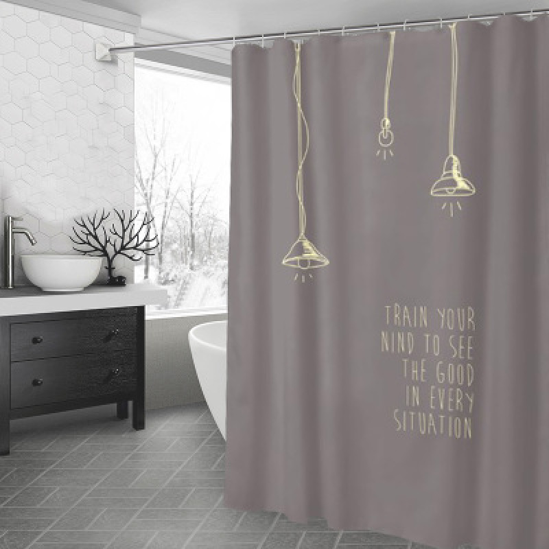 Ensemble de rideau de douche, cloison de toilette, rideau de salle de bain, imperméable, épaississant, anti-moisissure