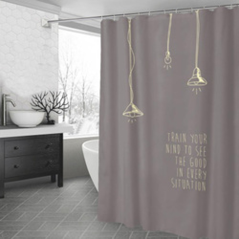Ensemble de rideau de douche, cloison de toilette, rideau de salle de bain, imperméable, épaississant, anti-moisissure