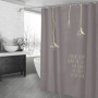 Ensemble de rideau de douche, cloison de toilette, rideau de salle de bain, imperméable, épaississant, anti-moisissure