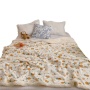 Cute pattern, double-layer lamb wool blanket, warm sofa multi-functional blanket Scottish Warm/