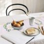 270 x 30 cm Table Runner Christening with Fish Motif., Jute Wreath Pattern Table Runner Decoration#