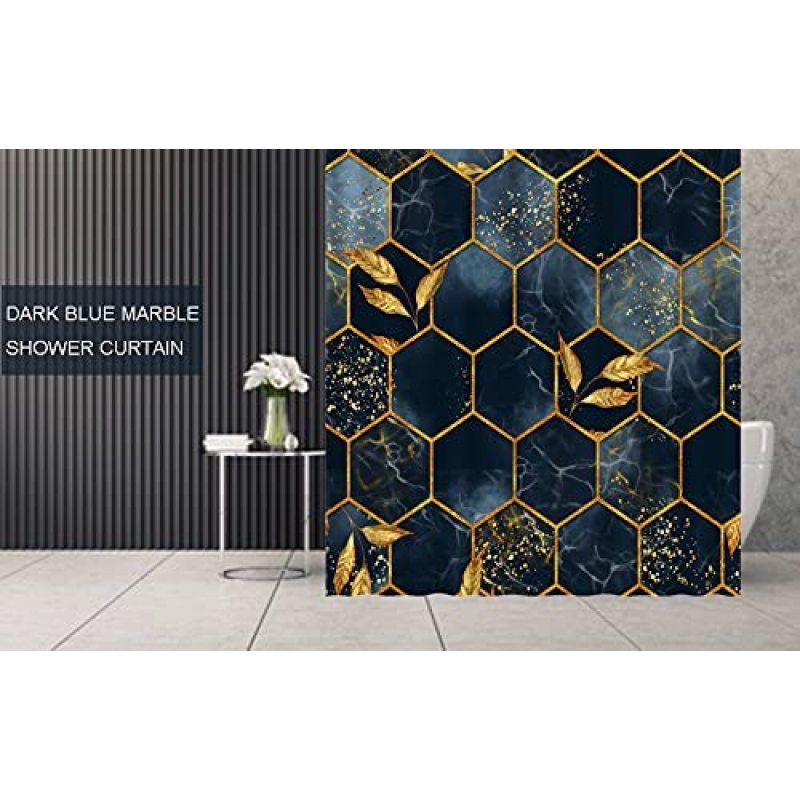 Marble Texture Shower Curtain Color Pattern Background Waterproof Bathroom Curtains Bathtub Decor Screen Hooks Bathroom Products