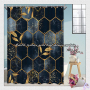 Marble Texture Shower Curtain Color Pattern Background Waterproof Bathroom Curtains Bathtub Decor Screen Hooks Bathroom Products