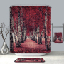 Cheap Natural Landscape Water Proof Shower Curtain Fabric, New Custom Shower Curtain Bathroom Sets/