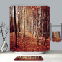 Cheap Natural Landscape Water Proof Shower Curtain Fabric, New Custom Shower Curtain Bathroom Sets/