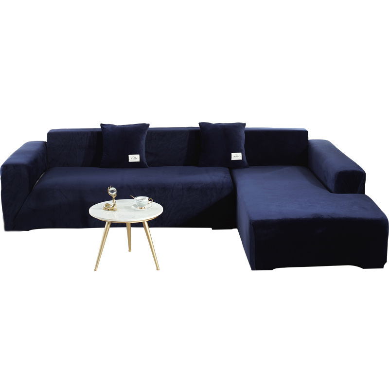 Stocks Velvet Sofa Slipcovers, Fabric L Shape Sofa Cover/