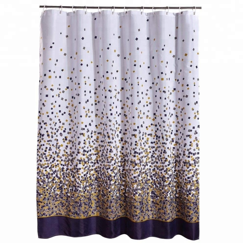 Confetti Design Fabric Classy Hotel Shower Curtain