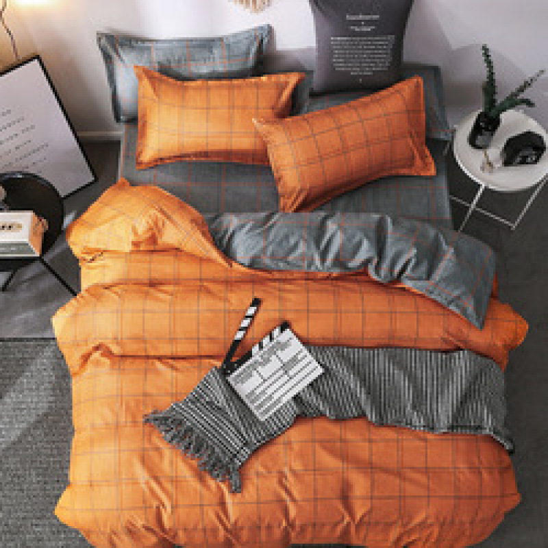 Home Bed Cover Bedding Set King Size,4 Pcs Bedroom Set Bedding/