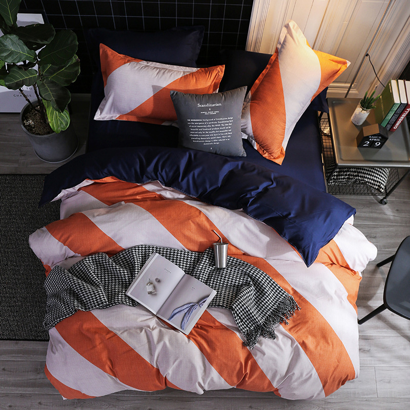 Home Bed Cover Bedding Set King Size,4 Pcs Bedroom Set Bedding/