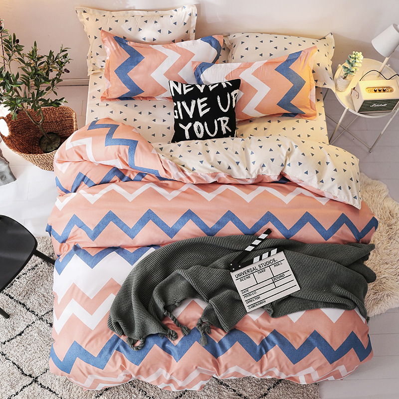 Home Bed Cover Bedding Set King Size,4 Pcs Bedroom Set Bedding/