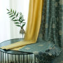 hot selling 100% polyester sunflower telas para curtains for the living room luxury