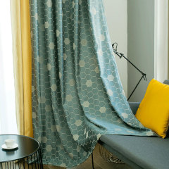 hot selling 100% polyester sunflower telas para curtains for the living room luxury