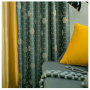 hot selling 100% polyester sunflower telas para curtains for the living room luxury