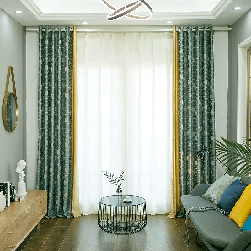 hot selling 100% polyester sunflower telas para curtains for the living room luxury