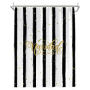 Black And White Vertical Striped Fashion Shower Curtain, Waterproof And Mildewproof Polyester Shower Curtain/