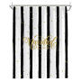 Black And White Vertical Striped Fashion Shower Curtain, Waterproof And Mildewproof Polyester Shower Curtain/
