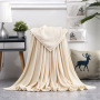 Wholesale cheap solid color flannel blanket summer blanket /coverlet soft blanket#