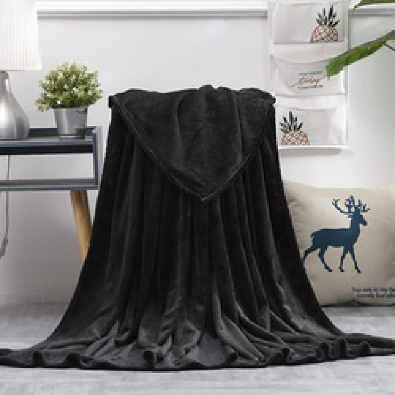 Wholesale cheap solid color flannel blanket summer blanket /coverlet soft blanket#