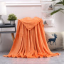 Wholesale cheap solid color flannel blanket summer blanket /coverlet soft blanket#