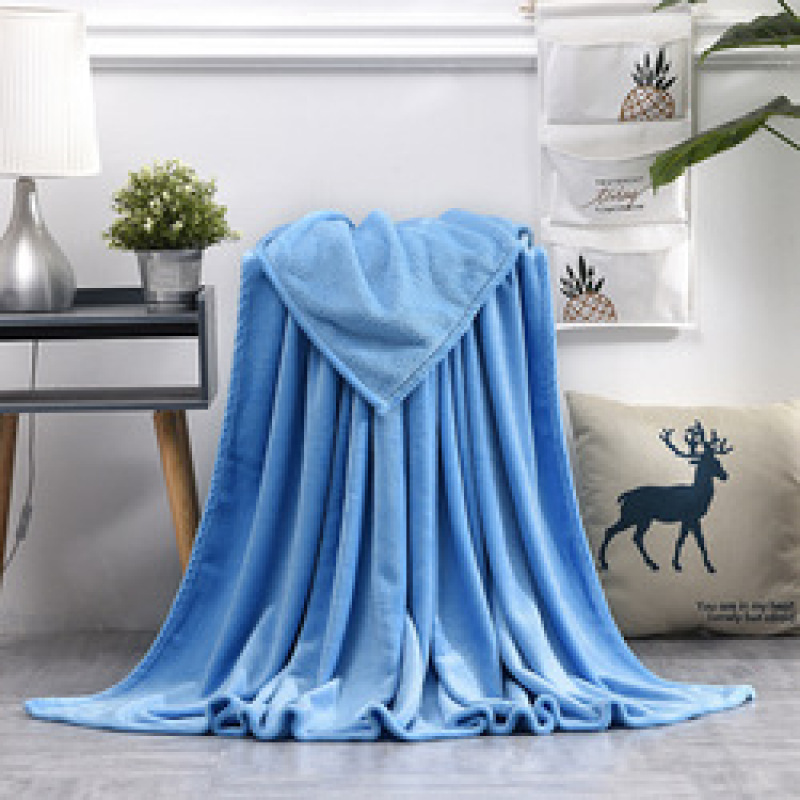 Wholesale cheap solid color flannel blanket summer blanket /coverlet soft blanket#