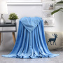 Wholesale cheap solid color flannel blanket summer blanket /coverlet soft blanket#