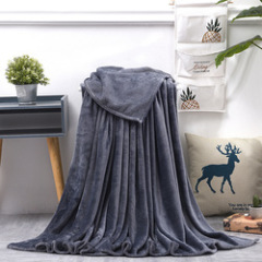 Wholesale cheap solid color flannel blanket summer blanket /coverlet soft blanket#