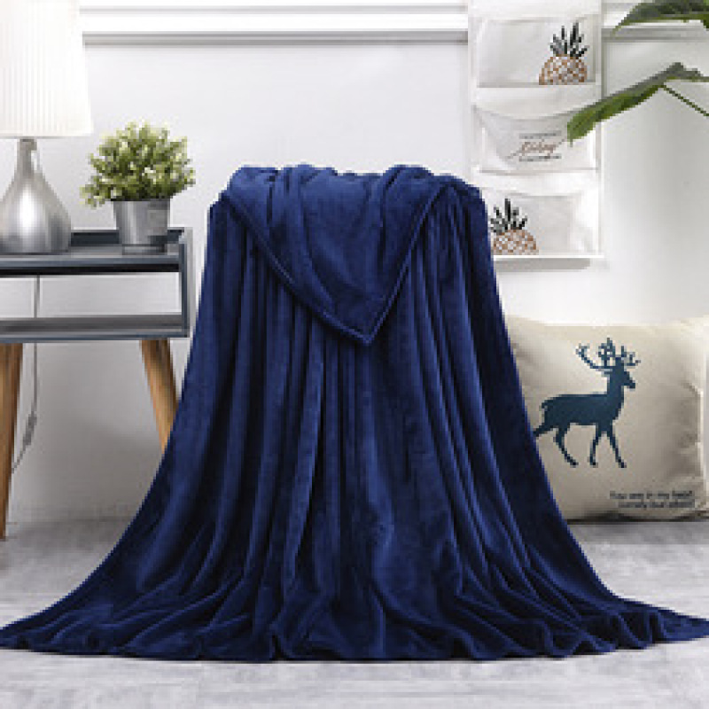 Wholesale cheap solid color flannel blanket summer blanket /coverlet soft blanket#