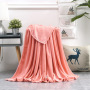 Wholesale cheap solid color flannel blanket summer blanket /coverlet soft blanket#