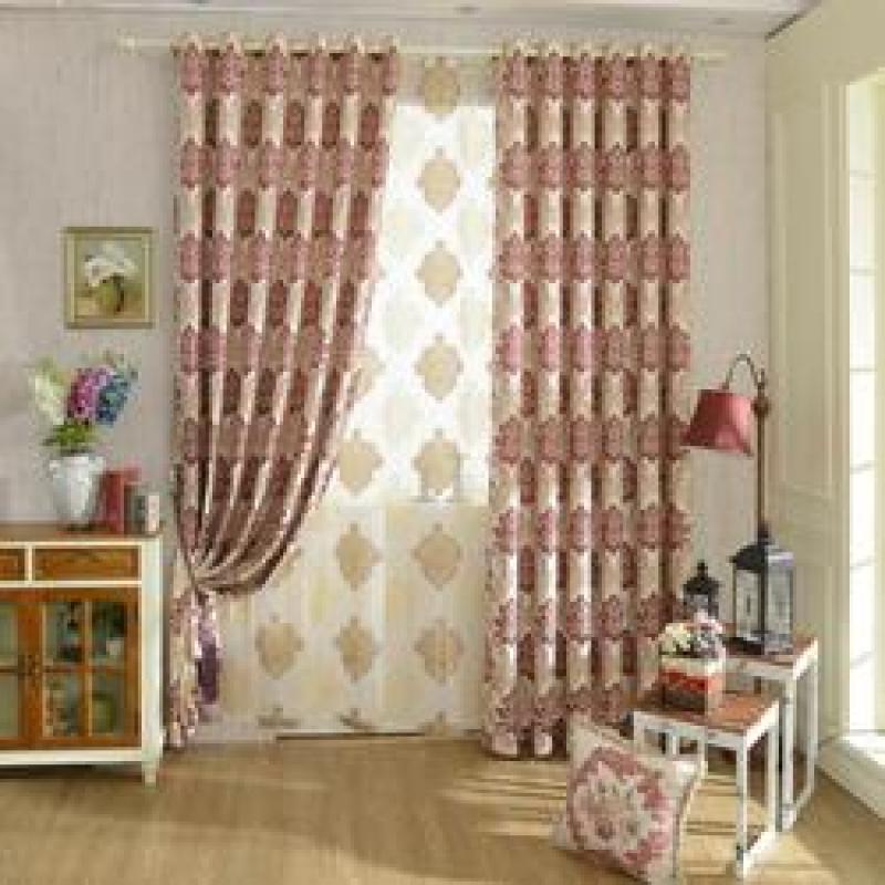 Textiles high quality blackout luxury Jacquard Panel fancy curtains