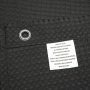 Graphite Gray Waffle Weave Hotel Luxury Spa Bathroom 72x72 Polyester Shower Curtain, 230GSM Heavy Duty Fabric Shower Curtain/