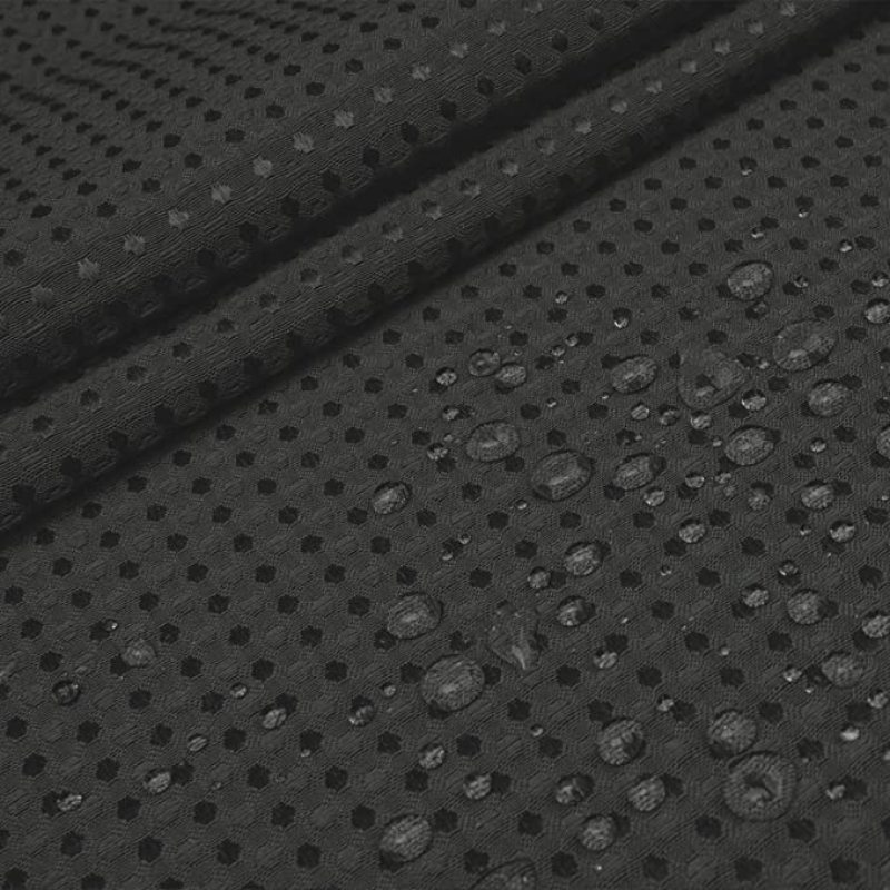 Graphite Gray Waffle Weave Hotel Luxury Spa Bathroom 72x72 Polyester Shower Curtain, 230GSM Heavy Duty Fabric Shower Curtain/