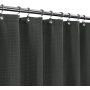 Graphite Gray Waffle Weave Hotel Luxury Spa Bathroom 72x72 Polyester Shower Curtain, 230GSM Heavy Duty Fabric Shower Curtain/