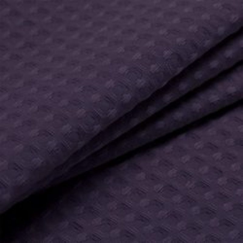Graphite Gray Waffle Weave Hotel Luxury Spa Bathroom 72x72 Polyester Shower Curtain, 230GSM Heavy Duty Fabric Shower Curtain/