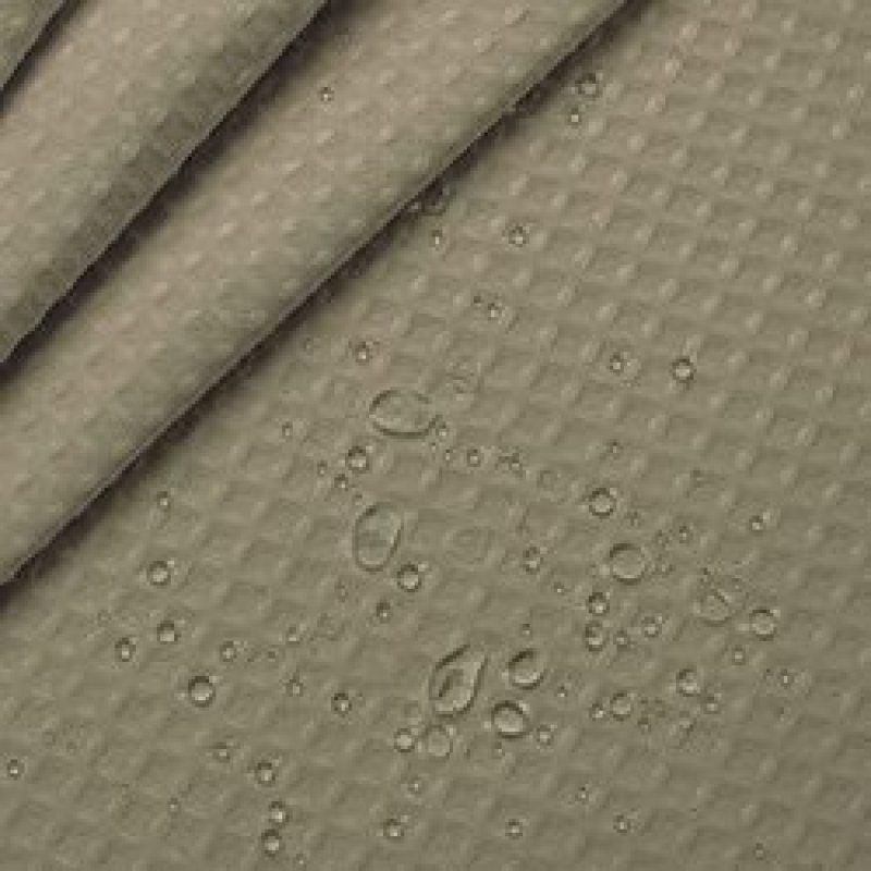 Graphite Gray Waffle Weave Hotel Luxury Spa Bathroom 72x72 Polyester Shower Curtain, 230GSM Heavy Duty Fabric Shower Curtain/