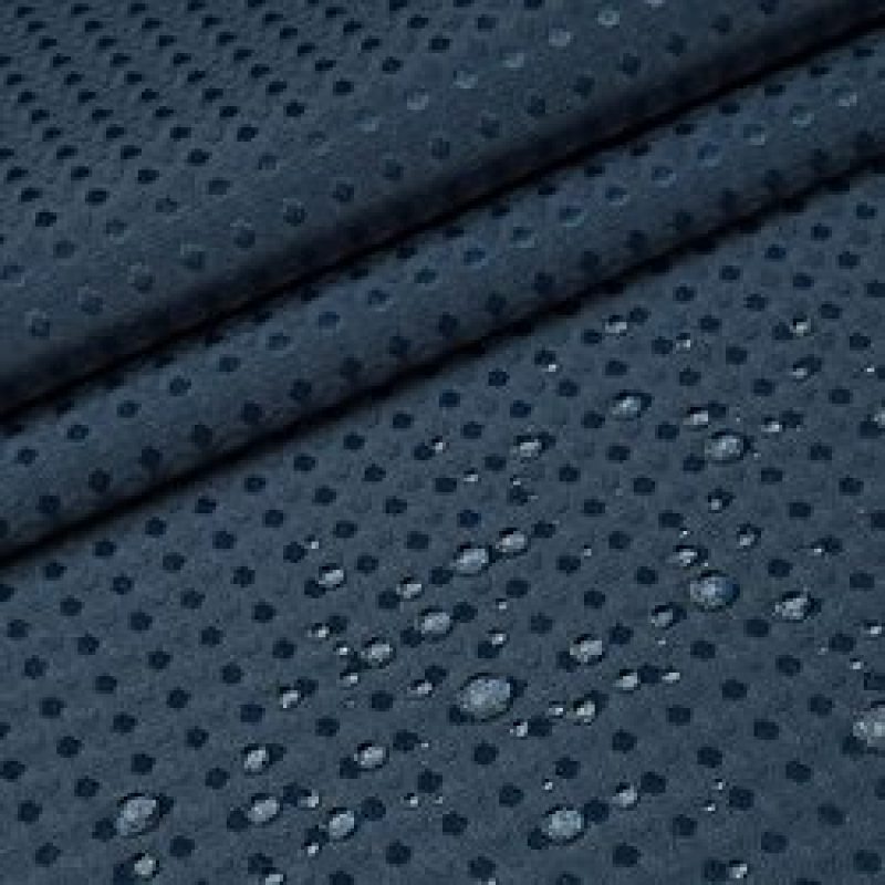 Graphite Gray Waffle Weave Hotel Luxury Spa Bathroom 72x72 Polyester Shower Curtain, 230GSM Heavy Duty Fabric Shower Curtain/