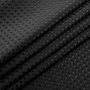 Graphite Gray Waffle Weave Hotel Luxury Spa Bathroom 72x72 Polyester Shower Curtain, 230GSM Heavy Duty Fabric Shower Curtain/