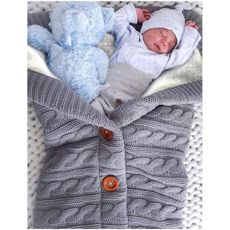 China Knitted Baby Swaddle Blanket, Designer Children Newborn Baby Blanket sleeping bag