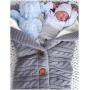 China Knitted Baby Swaddle Blanket, Designer Children Newborn Baby Blanket sleeping bag