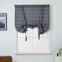 Buffalo Check Plaid Gingham Custom Fit Farmhouse Window Curtain Tie Up Shades