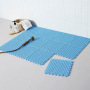 HOT Splicing non-slip hollow can be cut to customize 30*30*1cm DIY color plastic bathroom mat with suction cup