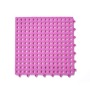 HOT Splicing non-slip hollow can be cut to customize 30*30*1cm DIY color plastic bathroom mat with suction cup